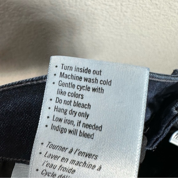 PAIGE Womens High Rise Manhattan Bootcut Jeans in Eve Dark Wash Size 28 - Picture 10 of 13